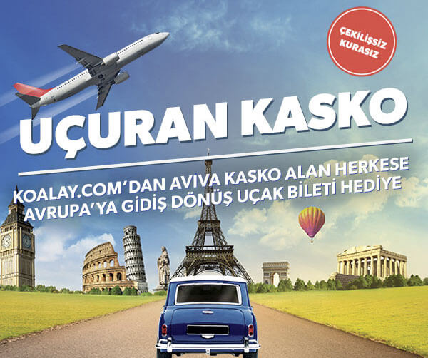 uçuran kaskoyla uçak bileti kazanın
