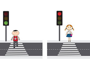 çoçuklar için trafik kuralları